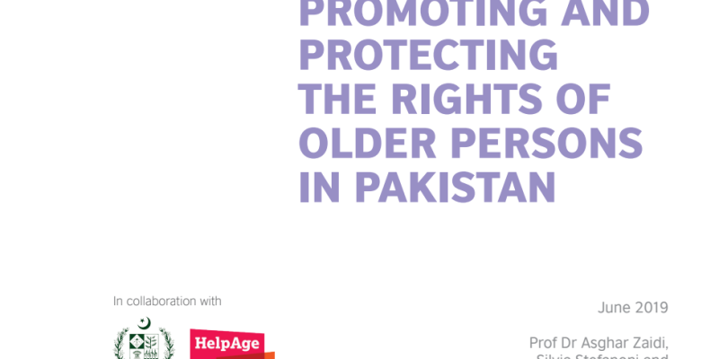 promoting and protecting the rights of older persons in pakistan